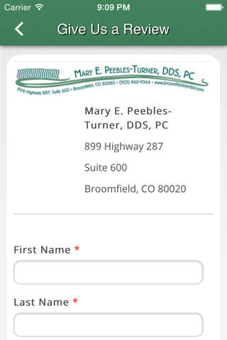 Mary E. Peebles-Turner, DDS, PC screenshot 3