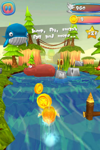 Choppy Fish - Endless Forest Run screenshot 3