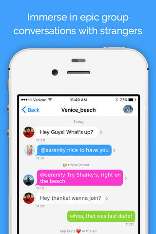 Koo - Anonymous Chatrooms & Group Texting screenshot 2