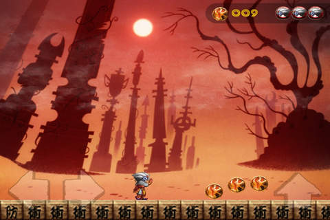 Angry Samurai Run ! screenshot 2