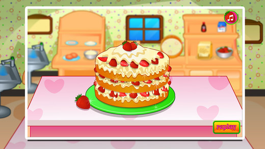 【免費遊戲App】Cooking Games - delicious strawberry cake-APP點子