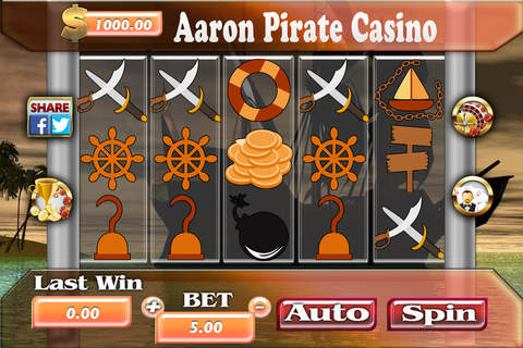 ```` 2015 ````` AAAA Aaron Pirate Casino - Spin and Win Blast with Slots, Black Jack, Roulette and Secret Prize Wheel Bonus Spins! screenshot 2