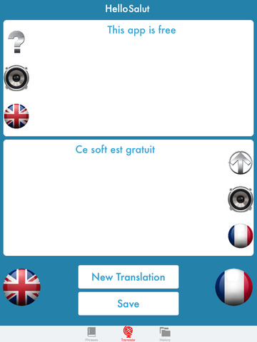 【免費旅遊App】Hello Salut - English to French translator / Francais an Anglais traducteur-APP點子