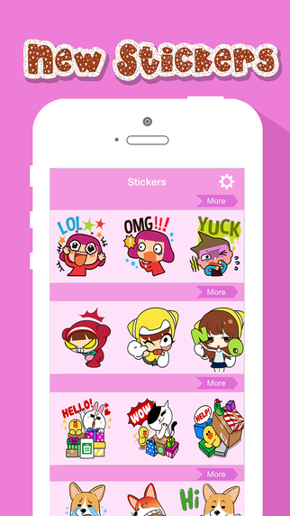 Stickers Chat Sticker for Kakao Talk Emoticon Zalo Viber Wechat Whatsapp Tango Instagram Line