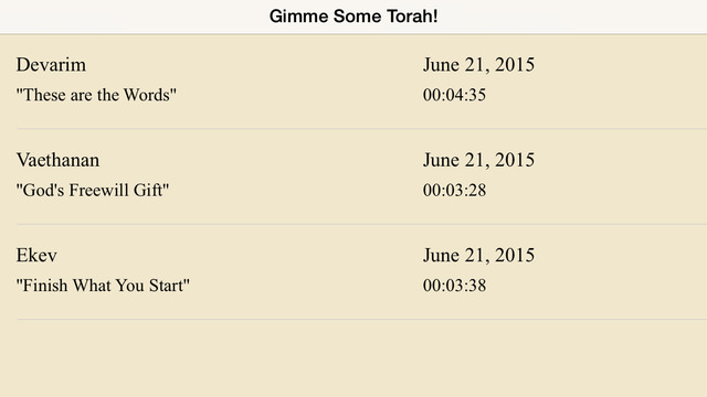 Gimme Some Torah