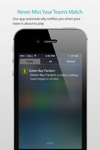 Green Bay Football Alarm Pro screenshot 2