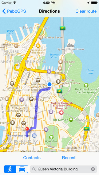 【免費交通運輸App】PebbGPS - Pebble Smartwatch maps and directions-APP點子