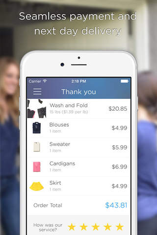 Washio - On demand dry cleaning and laundry delivered screenshot 4