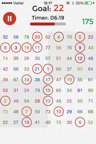 Find 1 to 81 - The Number Puzzle Game screenshot 2