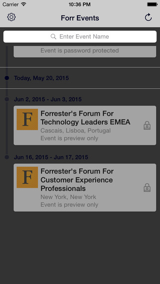 Forrester Event App