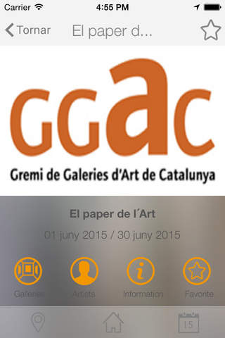 Galeries Art - App del Gremi de Galeries d'Art de Catalunya - GGAC screenshot 2