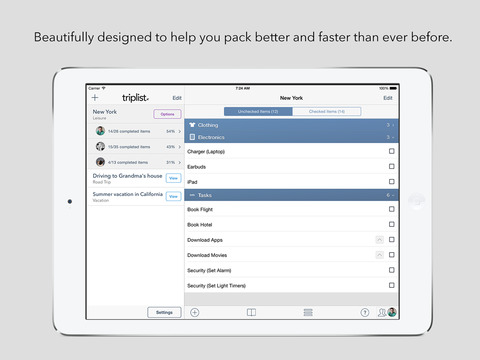 【免費旅遊App】TripList - The Packing List App-APP點子