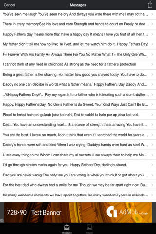 Fathers Day Images & Messages - Fathers Day Wishes / Latest Messages screenshot 3