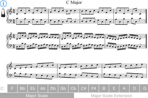 Major Scales Piano Lite screenshot 2
