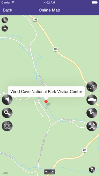 Wind Cave National Park Map South Dakota