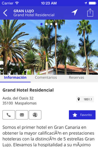 Gran Canaria App Guía de ciudad Guía de Gran Canaria Restaurantes Hoteles Ocio Tiendas screenshot 3