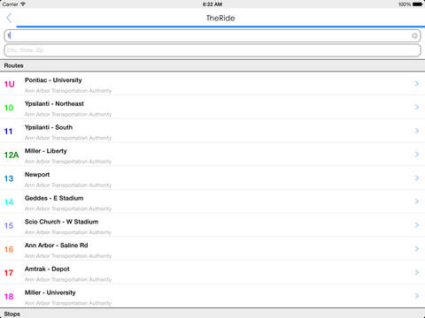【免費交通運輸App】Transit Tracker - Ann Arbor (TheRide)-APP點子