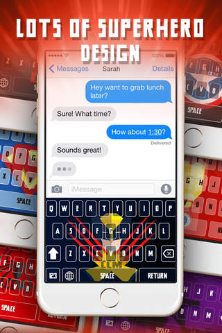 KeyCCM – Superhero : Custom Color & Wallpaper Keyboard Themes in The Super Hero Comic Collection Style screenshot 2
