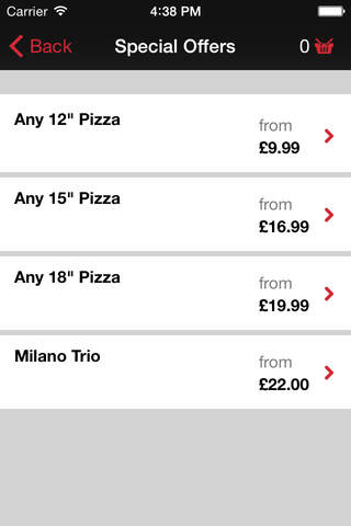 Milano Pizza Camberley screenshot 3