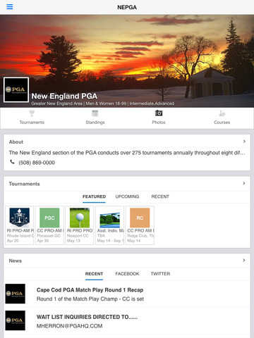 【免費運動App】New England PGA-APP點子