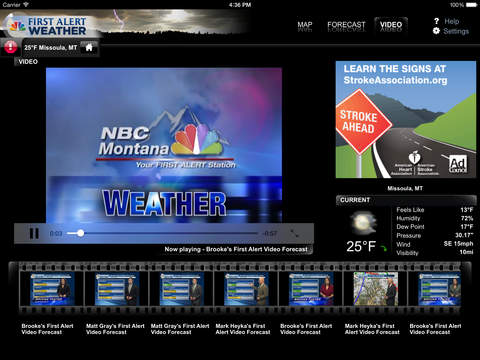 NBC MT WX for iPad screenshot 2