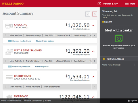 【免費財經App】Wells Fargo for iPad-APP點子