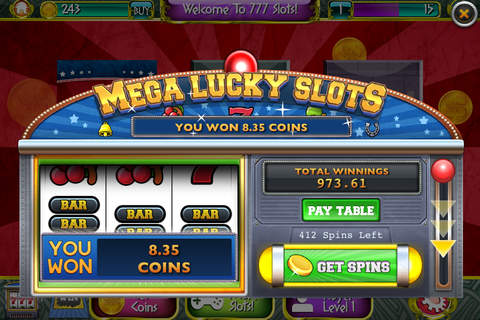 Classic Slots - Slot Reels, Lotto Scratchems and Prize Wheels! screenshot 2