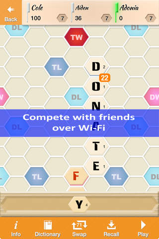 HexWords - A totally unique word game screenshot 3