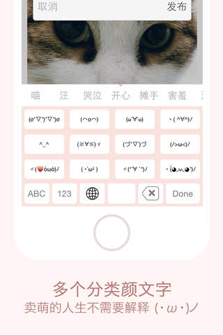 鸸鹋爱卖萌-为卖萌而生的颜文字输入法 screenshot 3