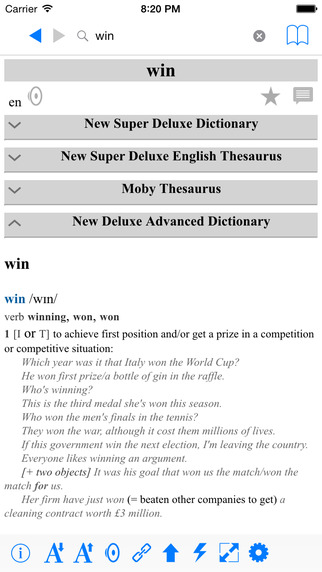 Super Deluxe Advanced Dictionaries