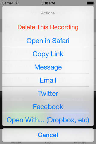 Call Recorder Pro for iPhone screenshot 4