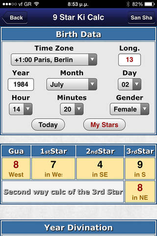 Nine Star Ki Astrology screenshot 2