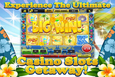 Ace Beach Vacation Slots Casino - Big Island Extreme Jackpot Slot Machine Games Free screenshot 2