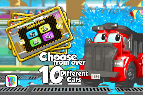 Crazy Construction Truck Wash - Fun Cleaning Game for Kids screenshot 2