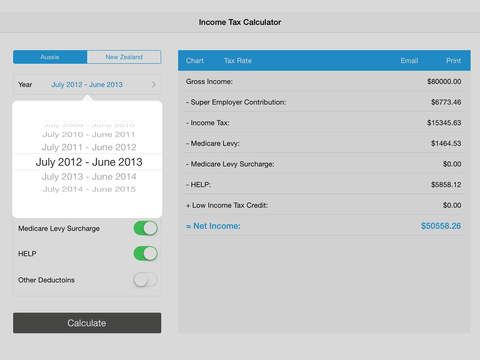 【免費財經App】Income Tax Calculator (Aussie & NZ)-APP點子