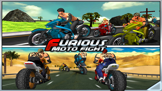 免費下載遊戲APP|Furious Moto Fight - Free ( Rash bikers racing & fighting on Road ) app開箱文|APP開箱王