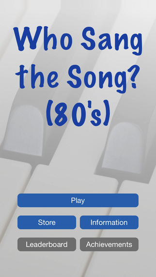 Who Sang the Song 80's
