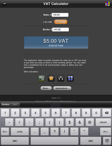 【免費財經App】VAT Calculator-APP點子