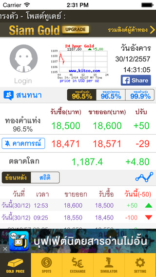 免費下載財經APP|ราคาทอง - Siam Gold Lite app開箱文|APP開箱王