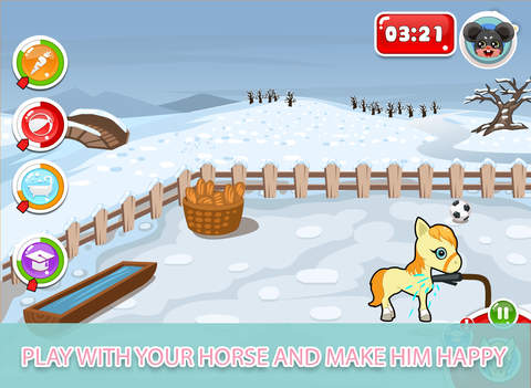 【免費遊戲App】My Cute Horse - Your own little horse to play with and take care of!-APP點子