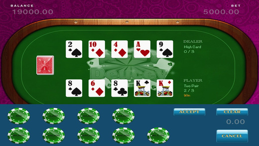 【免費遊戲App】Acey Deucey - Double Down Poker Game!-APP點子