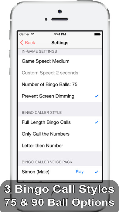 Screenshot 2 iBingo Caller Free — Play Bingo at Home with Friends!