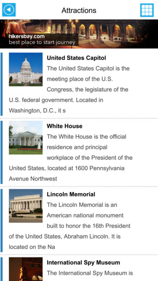 【免費旅遊App】Washington D.C. (USA United States) Offline GPS Map & Travel Guide Free-APP點子