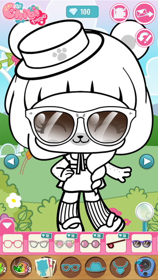 【免費遊戲App】My Chibi Friends - Coloring Book for Kids-APP點子