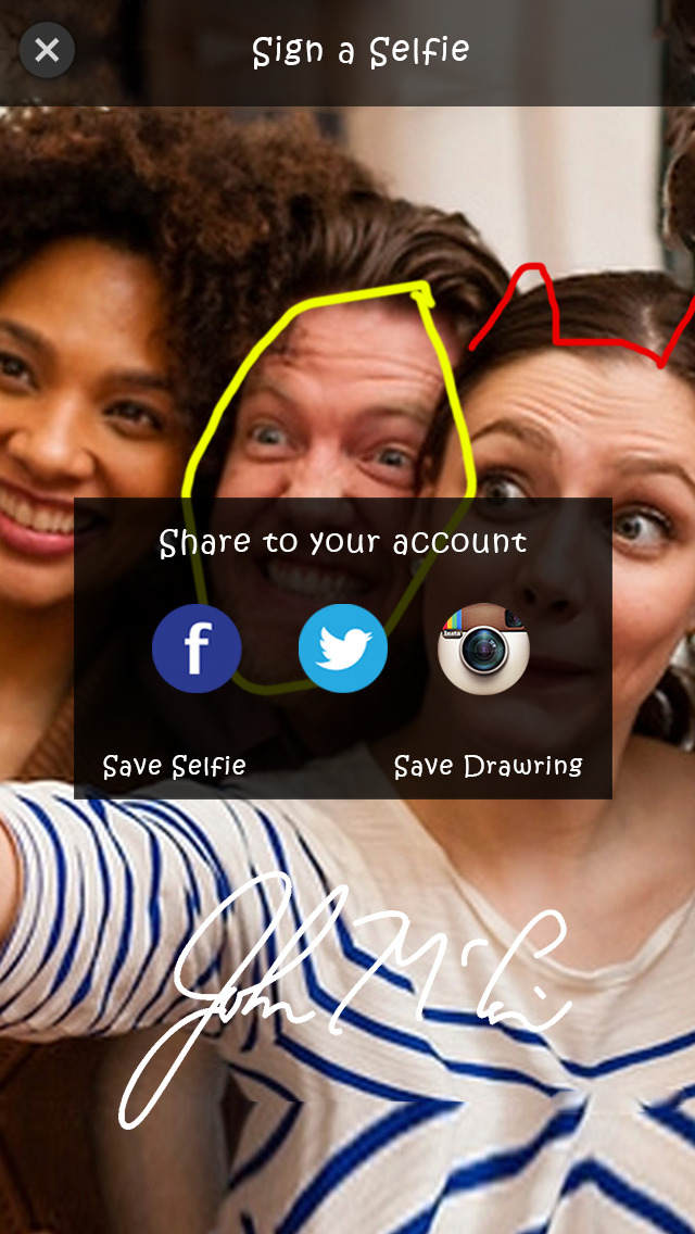 instagramlive | Sign a Selfie - ios application