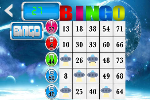Galaxy Bingo Multiplayer - Play live with your friends! FREE screenshot 2