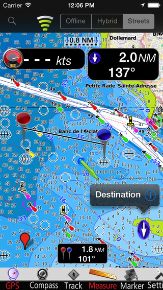 France Atlantic GPS Nautical charts