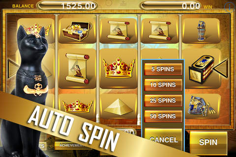 AAA Aatom Pharaoh King Treasure Slots - Best Ancient Egyptian Slot Casino Games screenshot 2