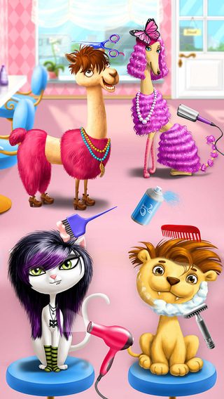 Animal Hair Salon and Dress Up - Furry Pets Haircut and Style Makeover