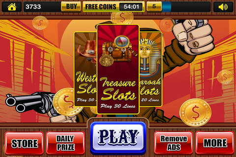 ''A Slots of Gold Treasure Way to Las Vegas Battle of Pharaoh's & Titan's Fire Casino Free screenshot 3